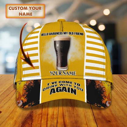 3D Classic Cap Hello Darkness Personalized Name Cap nama265 Lasfour CA1569