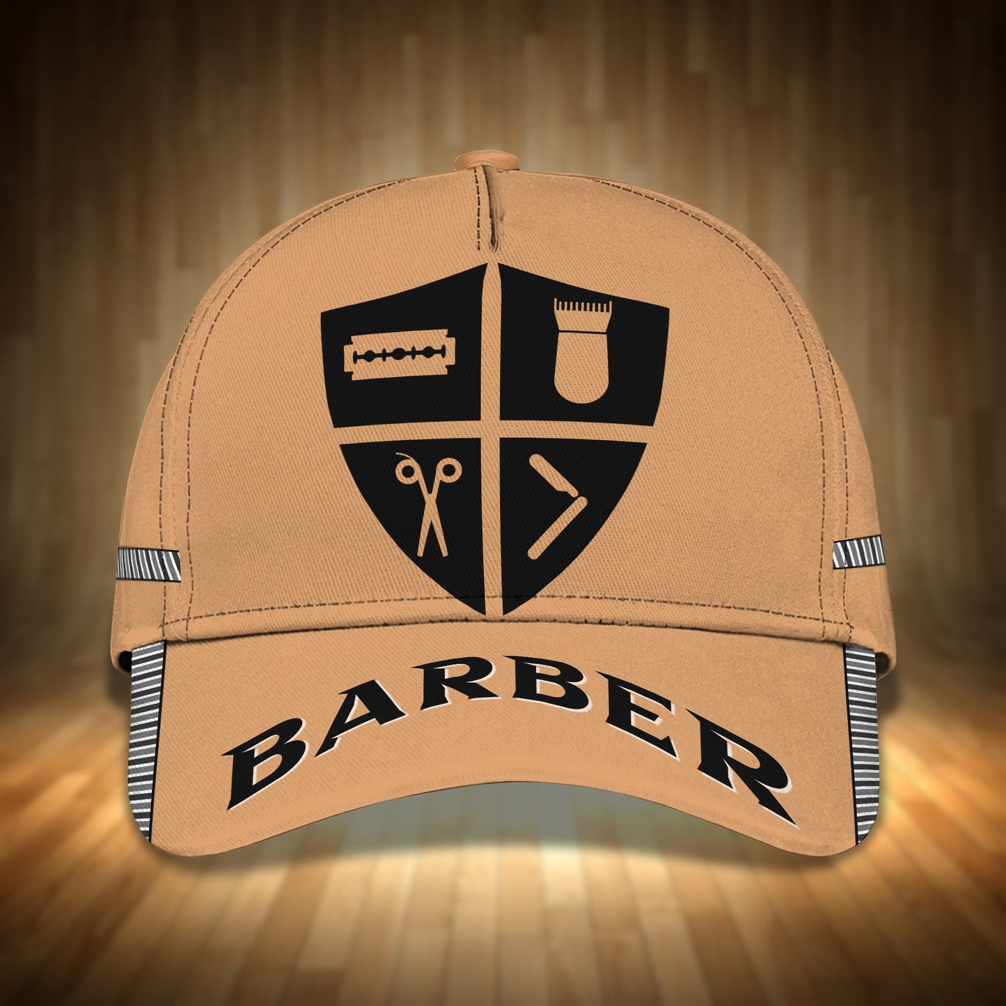 3D Classic Cap Barber Shop 3D Cap 01 Lasfour CA2432