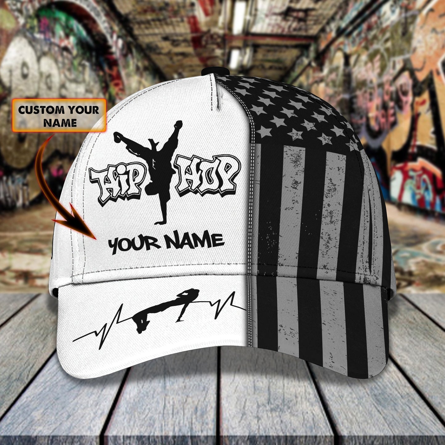 3D Classic Cap Hiphop personalized Name Cap Lasfour CA1158