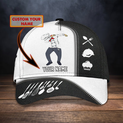 3D Classic Cap Chef Personalized Name Cap 404 Lasfour CA0839