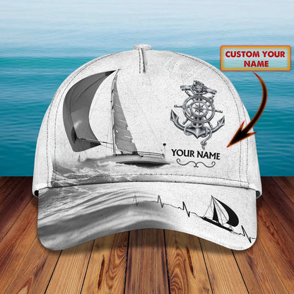 3D Classic Cap Sailing Personalized Name Cap Lasfour CA2050