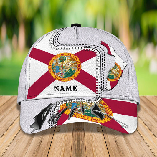 3D Classic Cap My Florida 2 Personalized Name Cap nama260 Lasfour CA1560