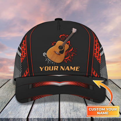 3D Classic Cap Guitar Classic 001 Personalized Name Cap Lasfour CA2148