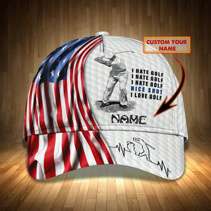 3D Classic Cap Golf 02 Personalized Name Cap Lasfour CA1418