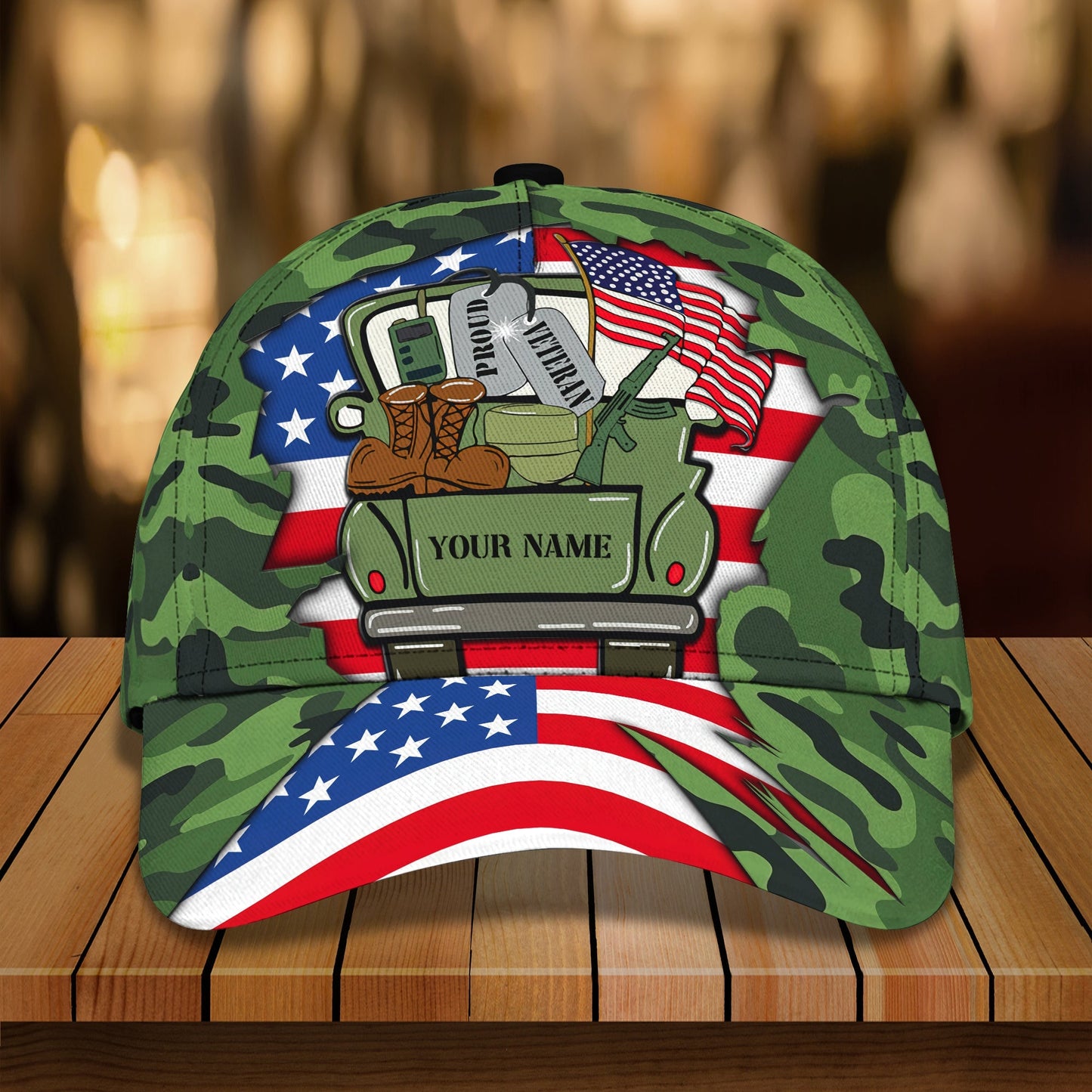 3D Classic Cap Customize Cap Veteran 056 Lasfour CA0893