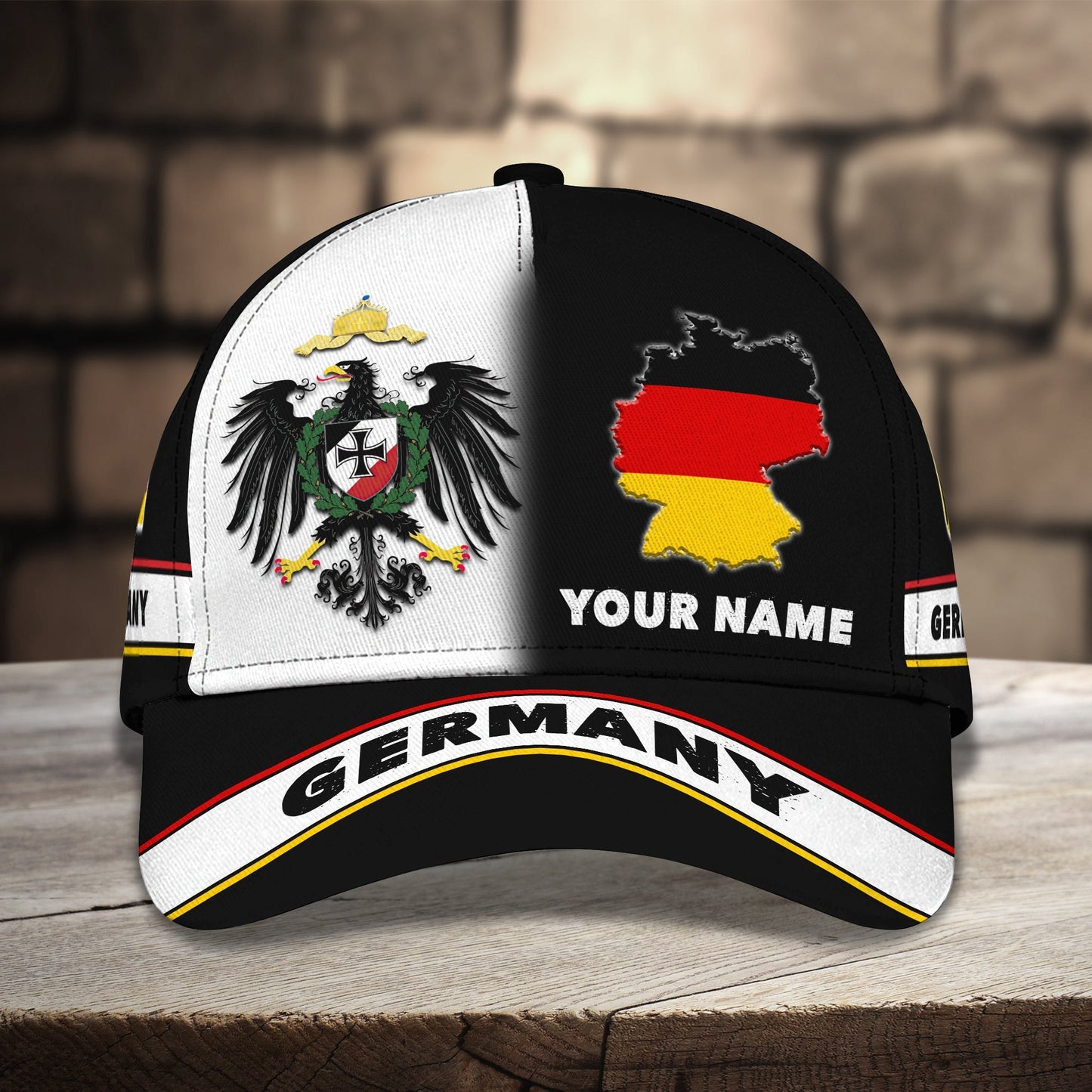 3D Classic Cap Germany Personalized Name Cap 02 Lasfour CA2282