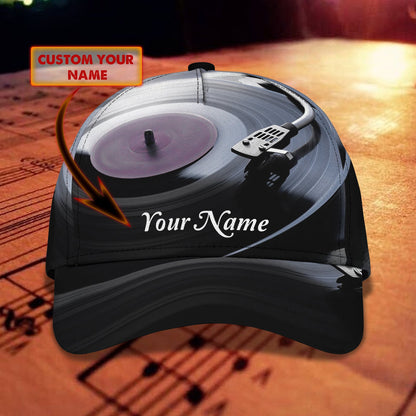 3D Classic Cap Vinyl Record Personalized Classic Cap Lasfour CA1300