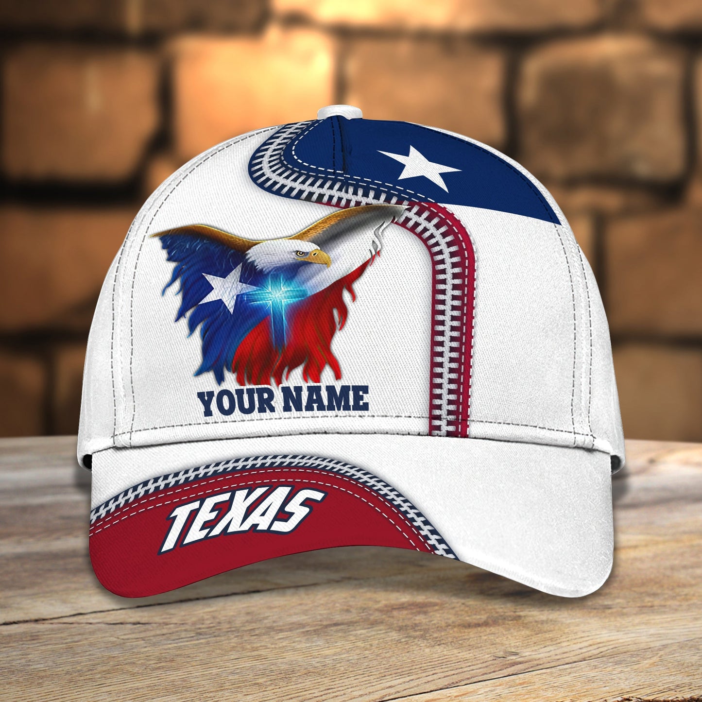 3D Classic Cap Texas Personalized Name Cap Nama1271 Lasfour CA2144