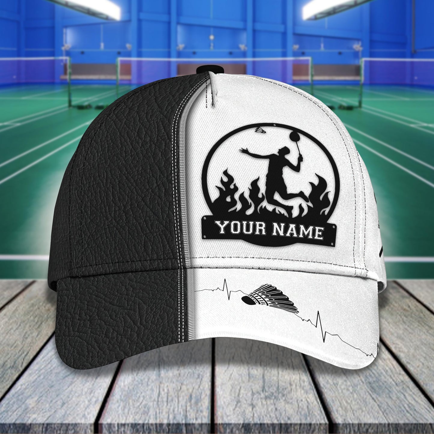 3D Classic Cap Badminton 01 Personalized Name Cap Lasfour CA1139