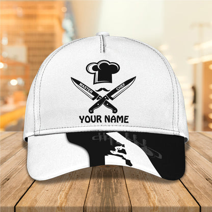 3D Classic Cap Chef Personalized Name Cap Lasfour CA0851