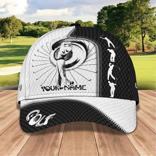 3D Classic Cap Golf Personalized Name Cap Lasfour CA1445