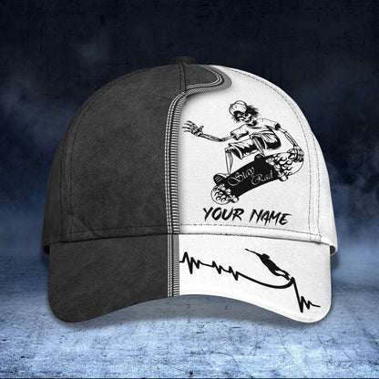 3D Classic Cap Skateboard Personalized Name Cap 01 Lasfour CA1432