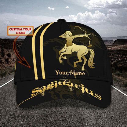 3D Classic Cap Sagittarius Personalized Name Cap 99 Lasfour CA1559