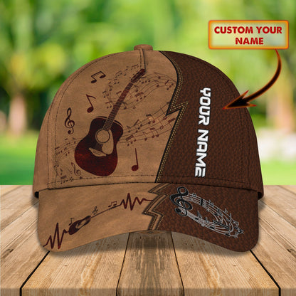 3D Classic Cap Guitar Personalized Name Cap 01 Lasfour CA2394