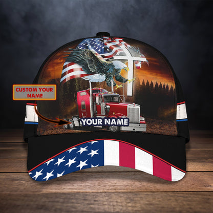3D Classic Cap Truckerpersonalized Name Cap 01Lasfour CA1758