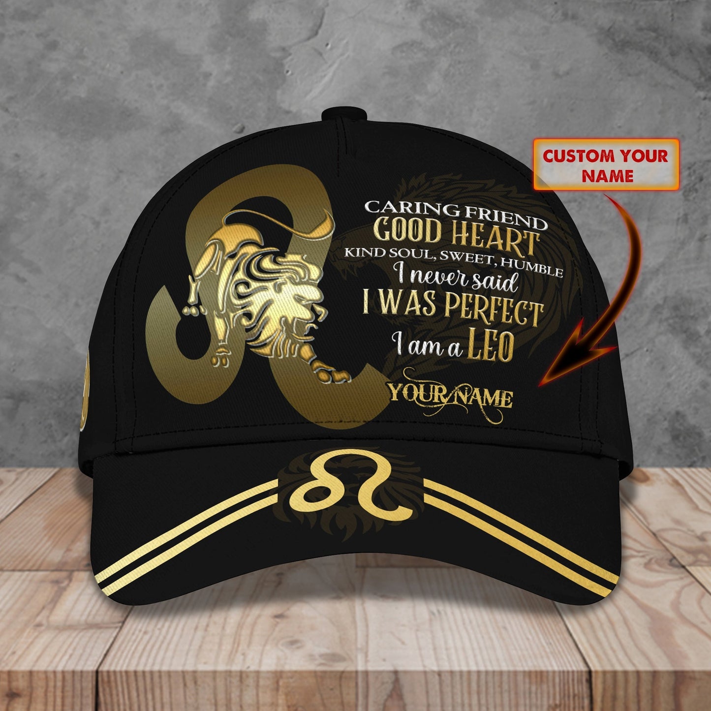 3D Classic Cap I'Am A Leo Personalized Name Cap Lasfour CA0972