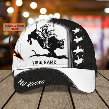 3D Classic Cap Bullriding Personalized Name Cap Lasfour CA1987