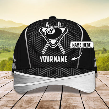 3D Classic Cap Billiard Personalized Name Cap 54 Lasfour CA2098