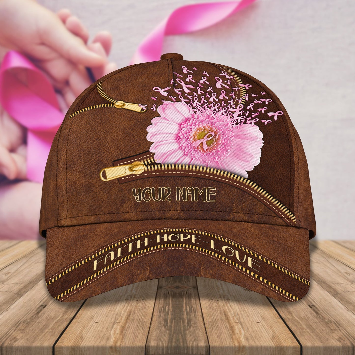 3D Classic Cap Faithhopelove Personalized Name Cap 01 Rin98 Lasfour CA1660