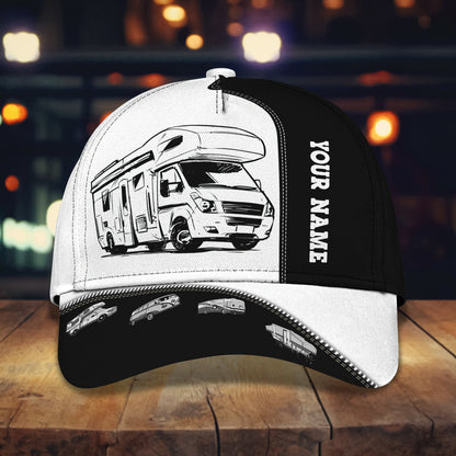 3D Classic Cap Camping Personalized Name Cap Nama1422 Lasfour CA2163