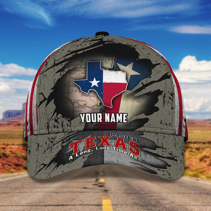 3D Classic Cap Texas Personalized Name Cap 03 Lasfour CA1691
