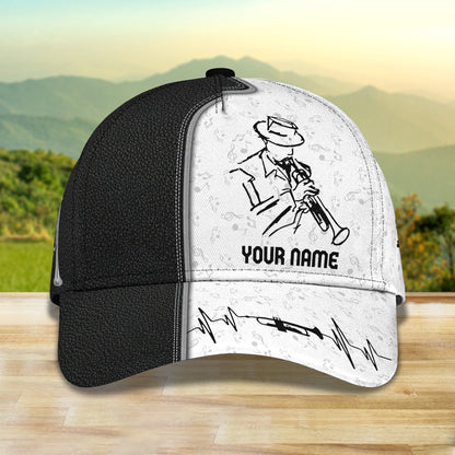 3D Classic Cap Trumpet Personalized Name Cap 01 Lasfour CA1197