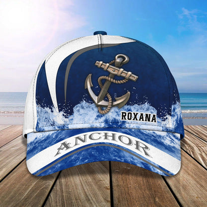 3D Classic Cap Anchor Roxana Personalized Name Cap Lasfour CA2157