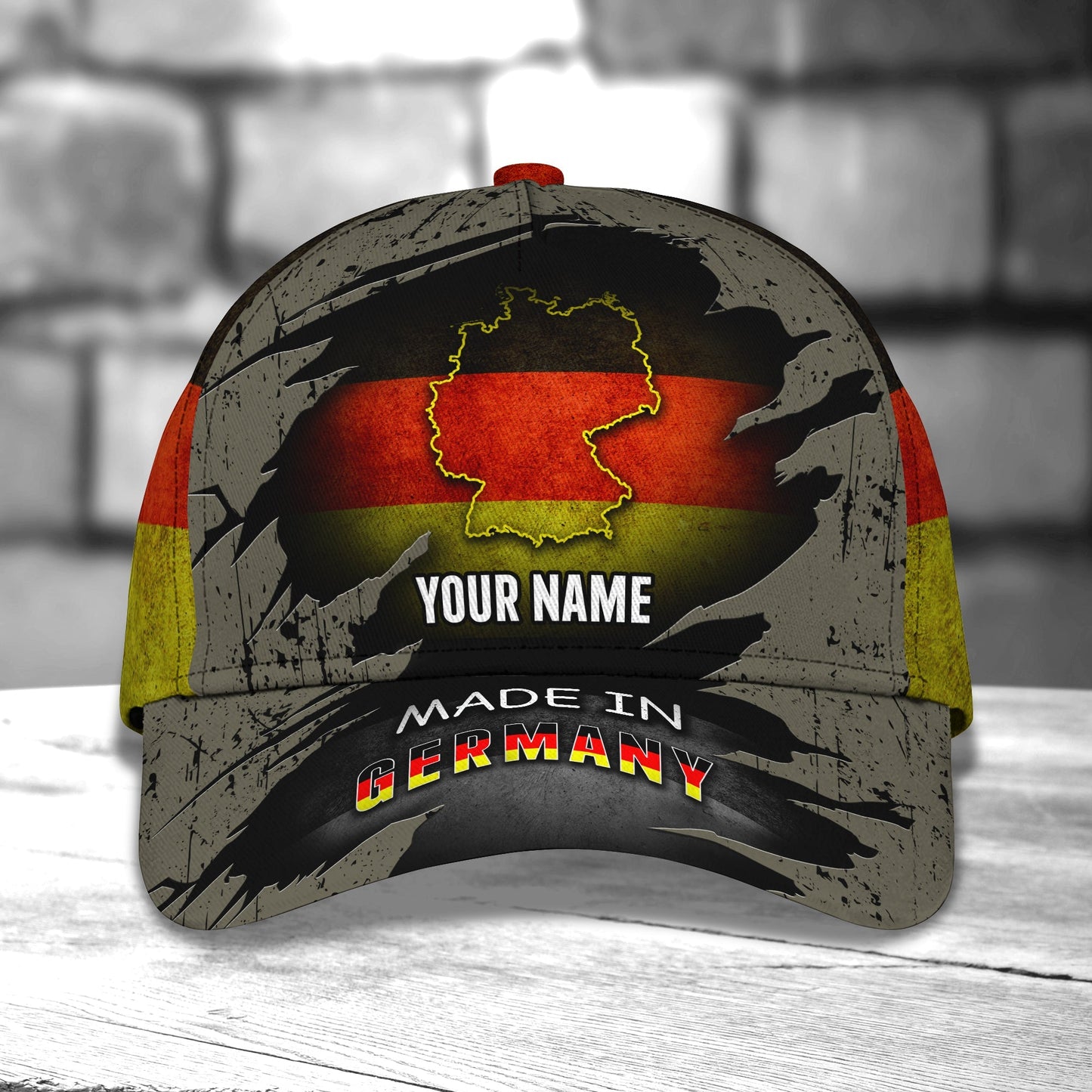3D Classic Cap Made In Germany Personalized Name Cap 03 Lasfour CA2317