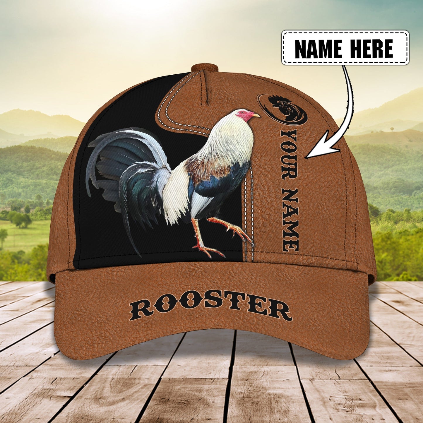 3D Classic Cap Rooster Nama127 Lasfour CA2279