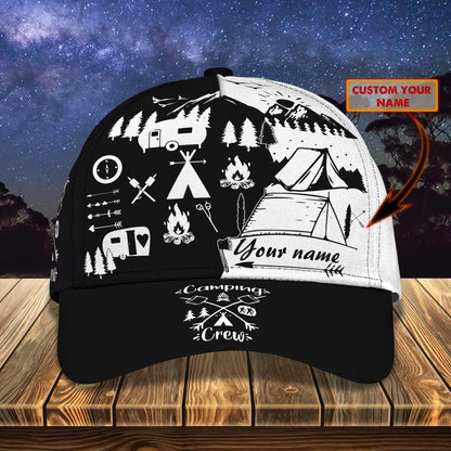 Camping Crew Personalized Name Cap CA0226