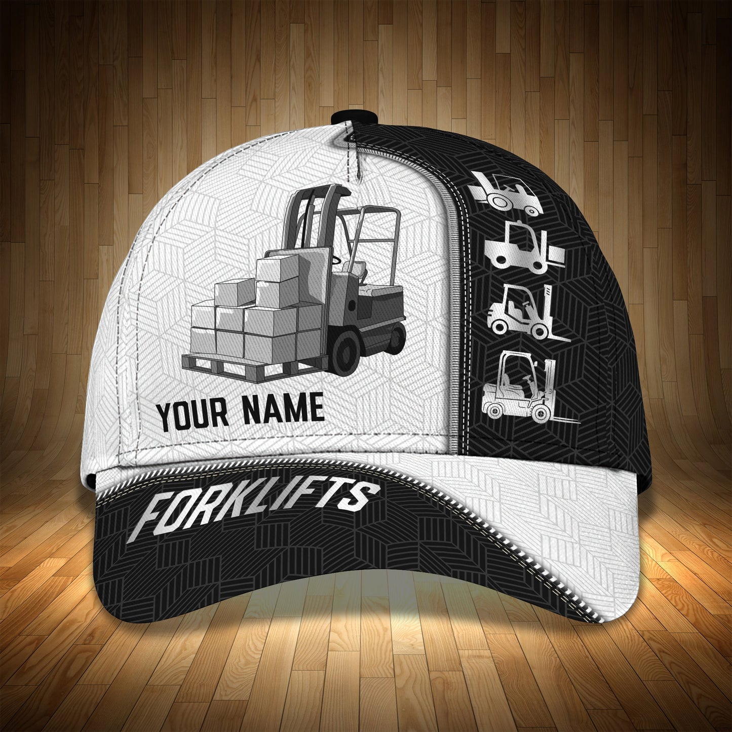 3D Classic Cap Forklifts Custom Name Cap 140 Lasfour CA0789