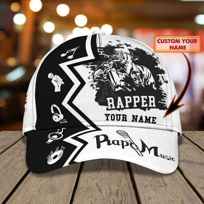 3D Classic Cap Rapper Personalized Name Cap Lasfour CA1253