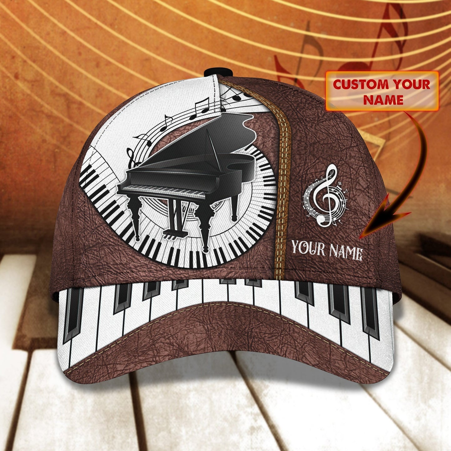 3D Classic Cap Classic Cap Piano 114 Lasfour CA1688