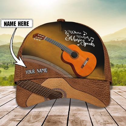 3D Classic Cap Guitar Personalized Name Cap138 Lasfour CA1845