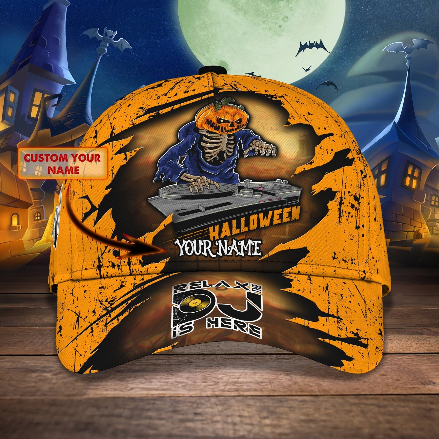 3D Classic Cap Dj11 Personalized Name Cap Lasfour CA1805