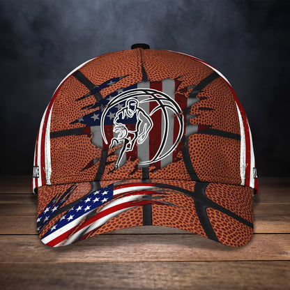 3D Classic Cap Basketball Personalized Name Cap 194 Lasfour CA1097