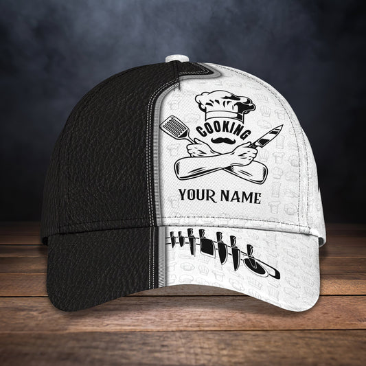 3D Classic Cap 3D Chef Personalized Name Cap Lasfour CA0849