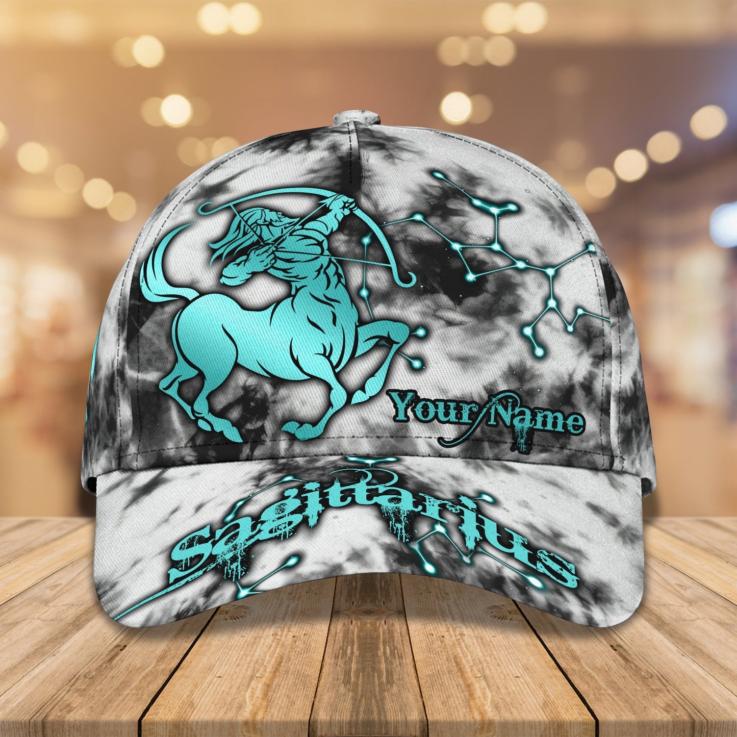3D Classic Cap Sagittarius Personalized Name Cap Nama450 Lasfour CA1651