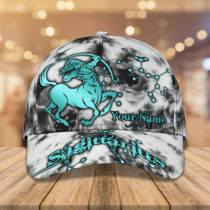 3D Classic Cap Sagittarius Personalized Name Cap Nama450 Lasfour CA1651