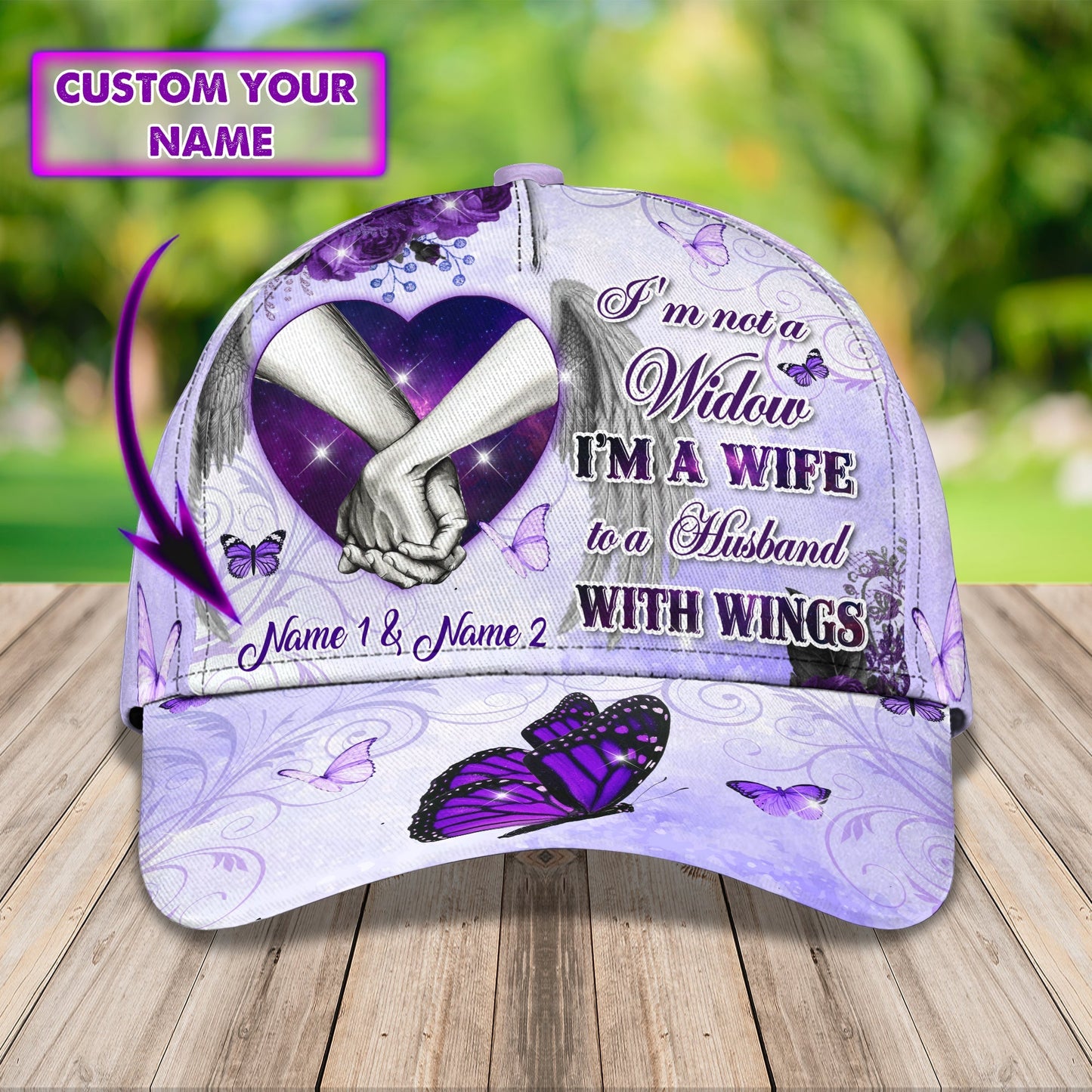 3D Classic Cap I'M Not A Widow 2 Personalized Name Cap Lasfour CA1322