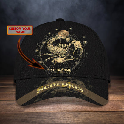 3D Classic Cap Scorpius Personalized Name Cap 265 Lasfour CA1546