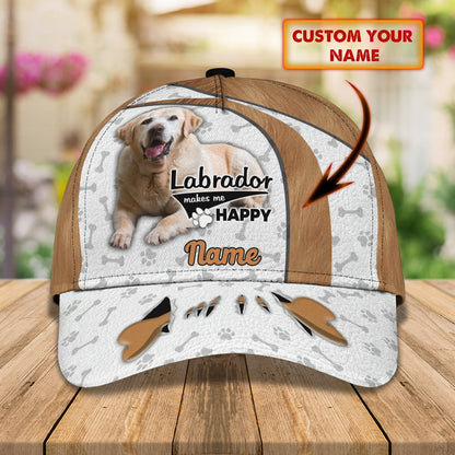 3D Classic Cap Labrador 01 Personalize Name Cap Nama184 Lasfour CA1249