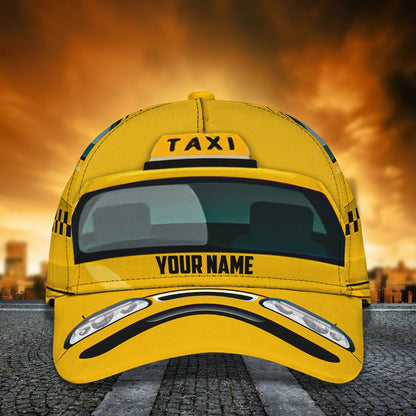 3D Classic Cap Taxi Personalized Name Cap 156 Lasfour CA0868