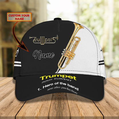 3D Classic Cap Trumpet Namapersonalized Name Cap 56 Lasfour CA1047