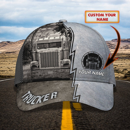 3D Classic Cap Trucker Cap12 Personalized Name Cap Lasfour CA1704