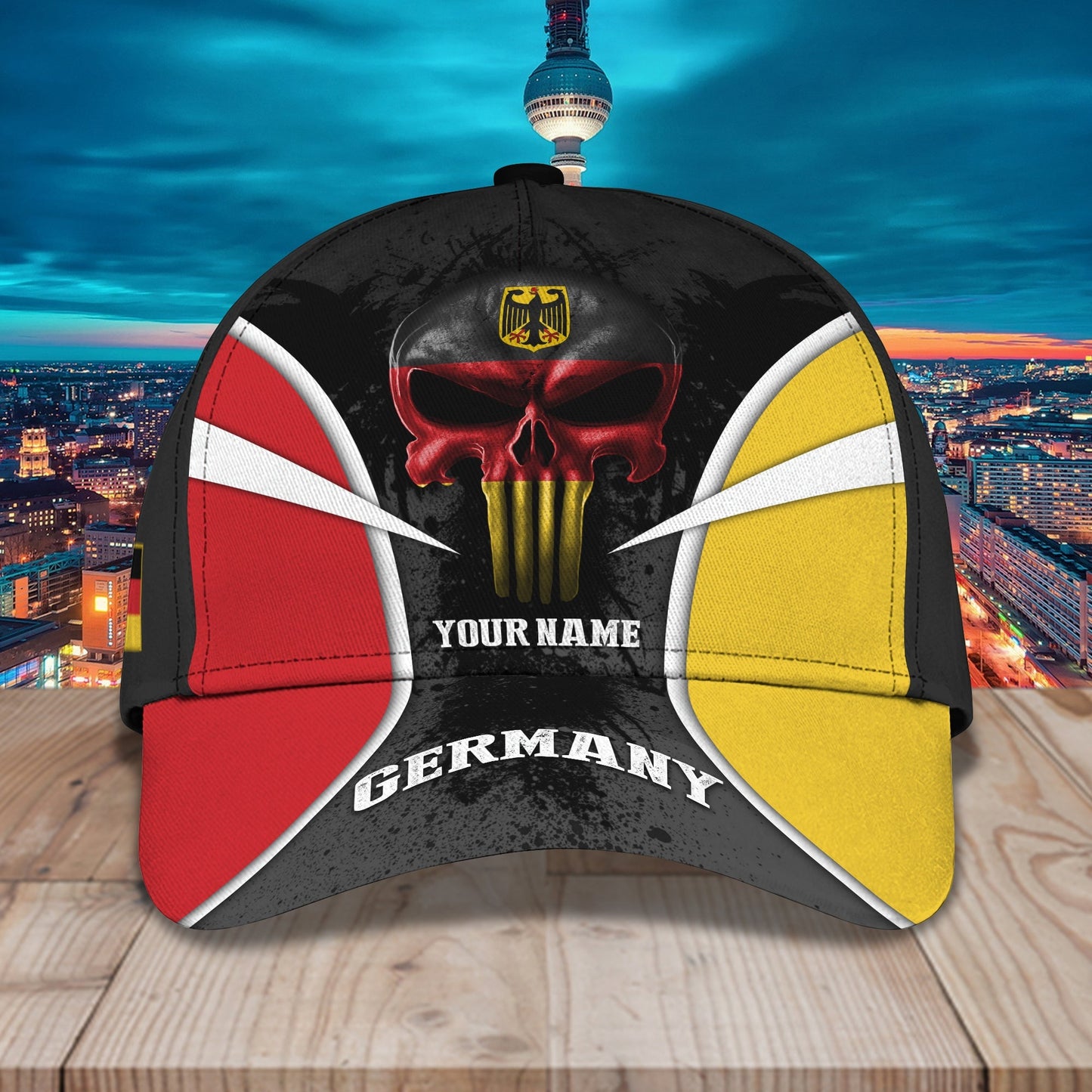 3D Classic Cap Germany2 Personalized Name Cap 01 Lasfour CA1531