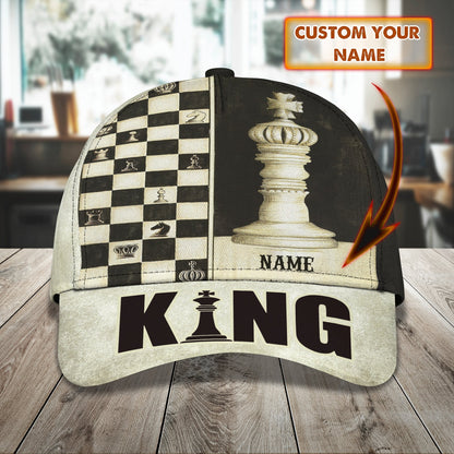 3D Classic Cap Chess Personalized Name Cap 87 Lasfour CA2265