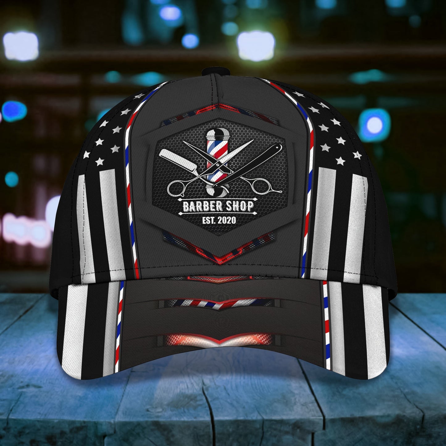 3D Classic Cap Barber Personalized Year Cap 1312 Lasfour CA2406