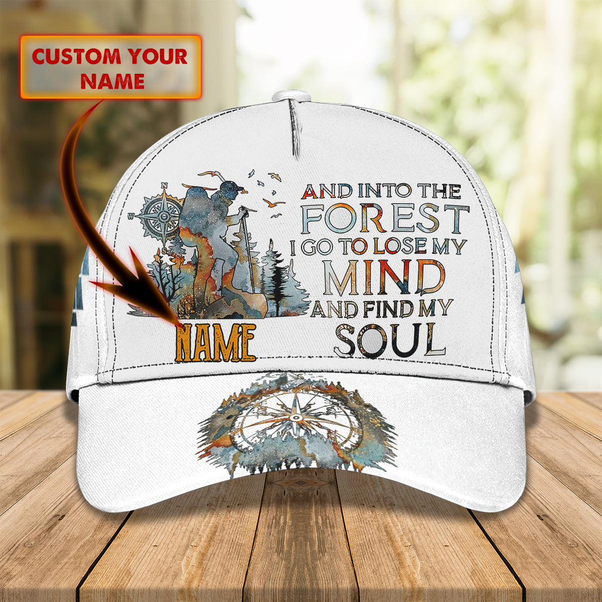 3D Classic Cap And In To The Forest I Go To Lose My Mind And Find My Soul Lasfour CA1655