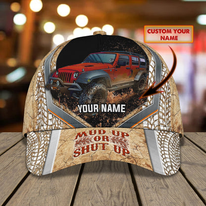 3D Classic Cap Mud Racing Personalized Name Cap Lasfour CA1230